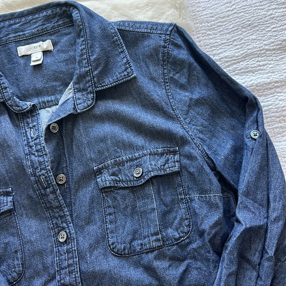 JCrew Denim Button Up - Picture 3 of 4